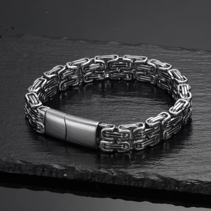 Armband "Double Emperor" i 316L Rostfritt stål  10mm - 3