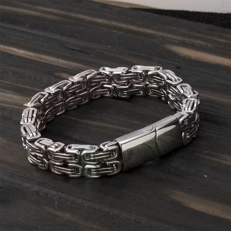 Armband "Double Emperor" i 316L Rostfritt stål  10mm - 4