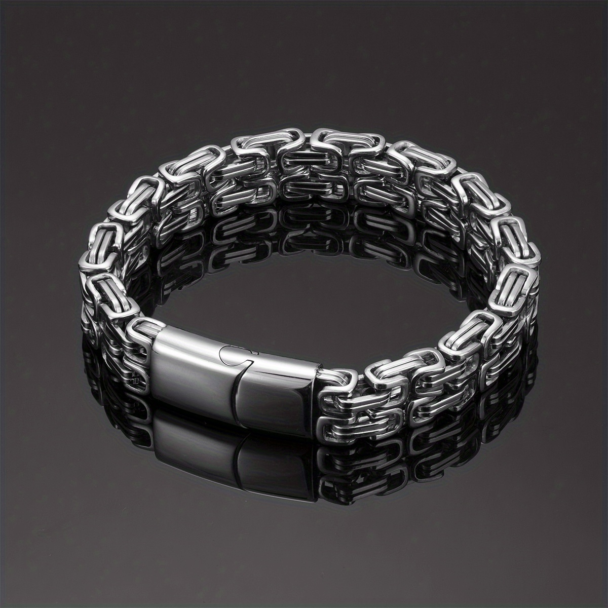 Armband "Double Emperor" i 316L Rostfritt stål  10mm - 5