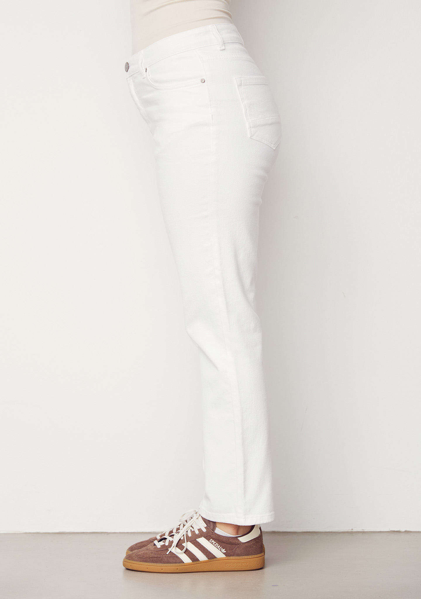 Monza Twill Pant - White - Isay - 3