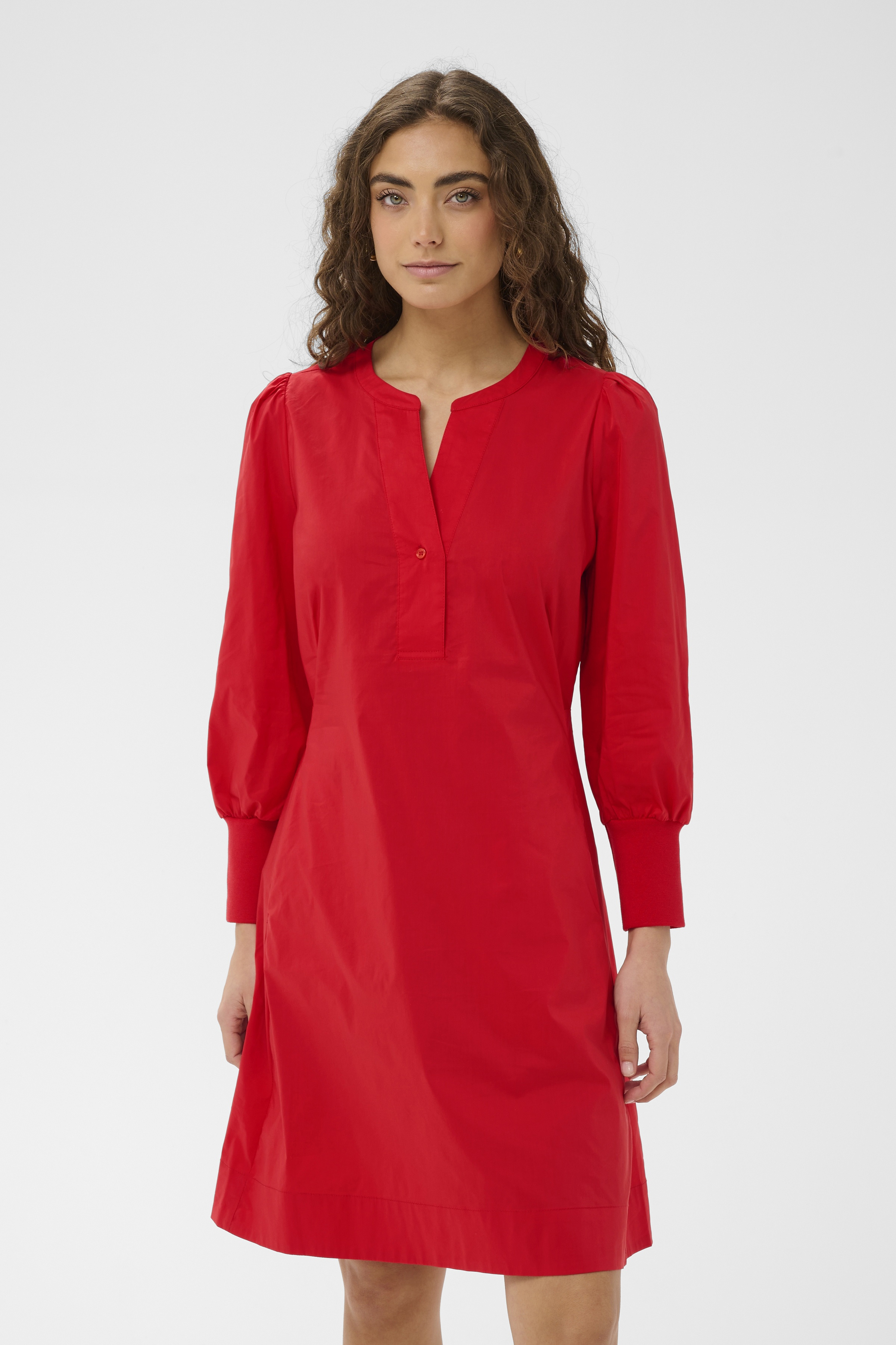 CUkiea Antoinett Rib Dress Röd Klänning - 4