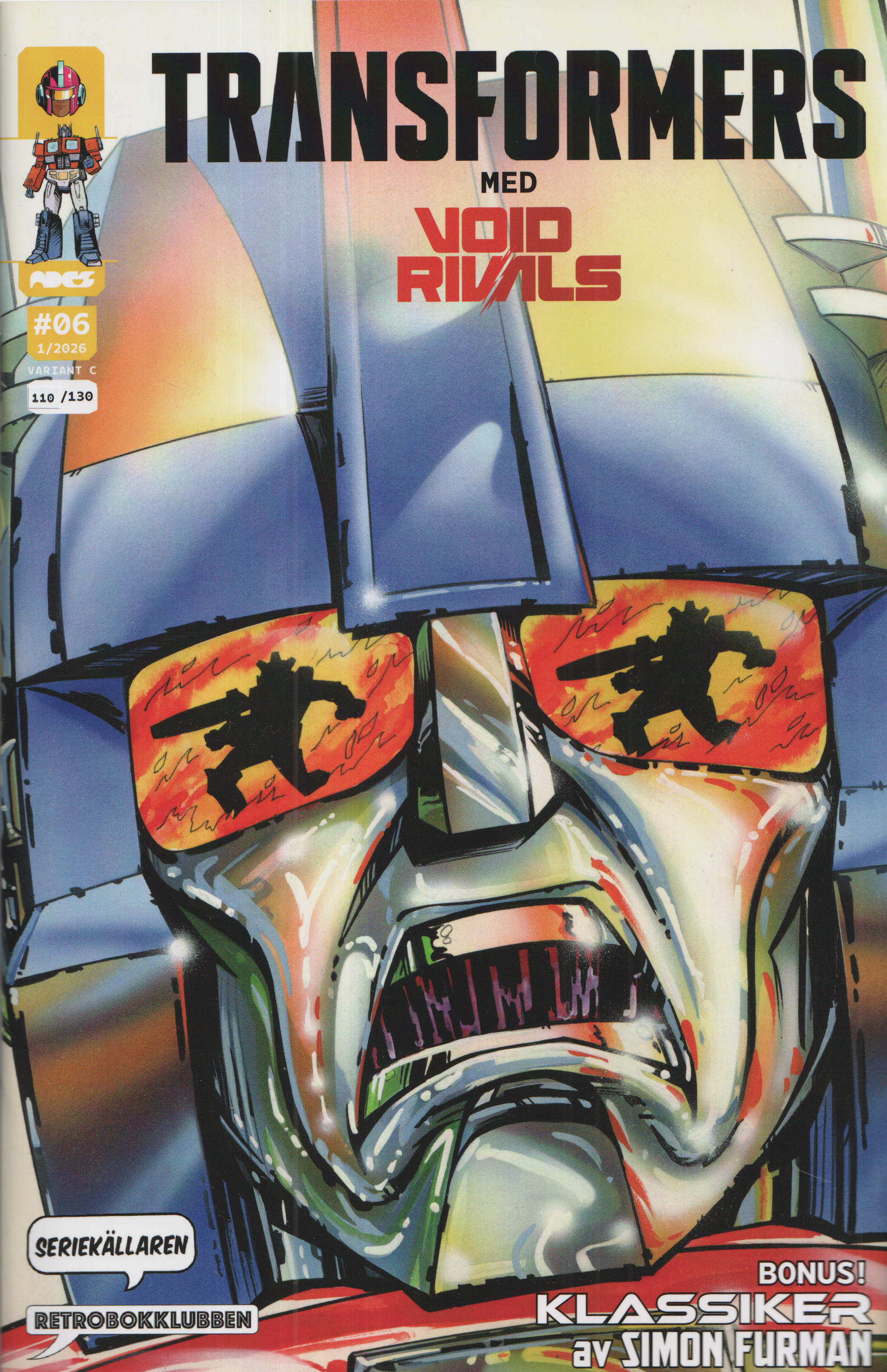 Transformers 2026 nr 1, Nytt nummer, variant med Seriekällaren