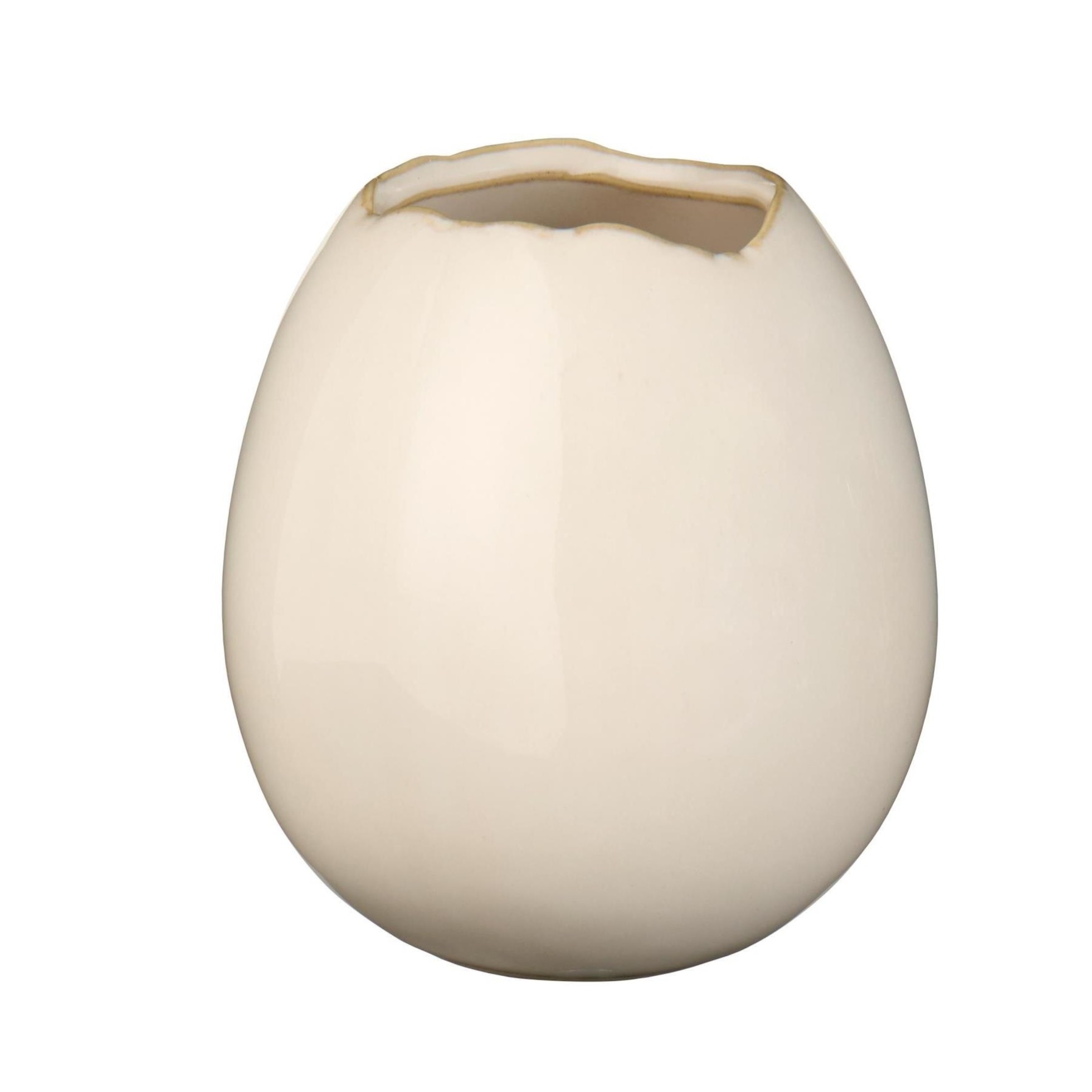 Äggskal vas Vit - Stor - 3