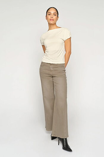 Mos Mosh - MMDara Shadow Pant Light Grey Regular