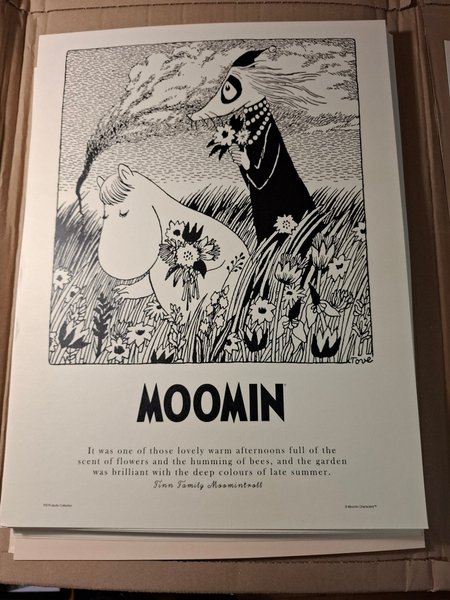 Moominposter -Summer flowers