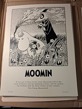 Moominposter -Summer flowers