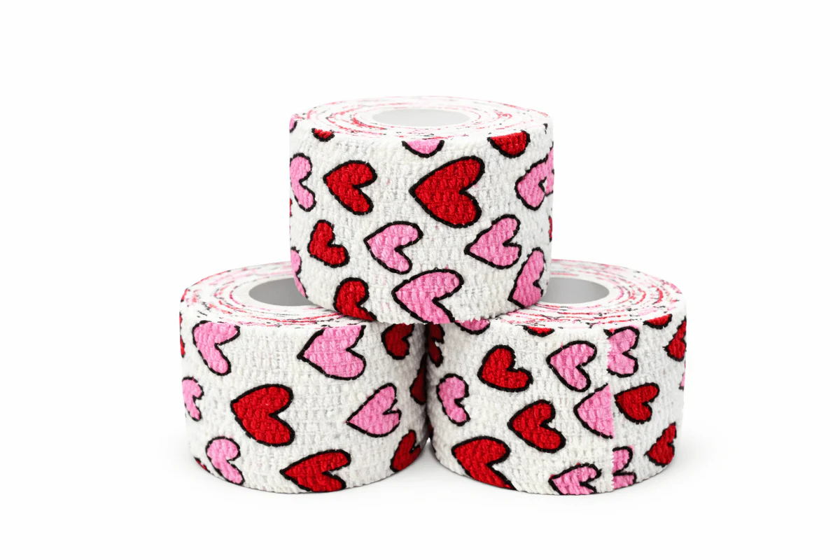 Hook Grip Tape XL - Hearts - 3-pack