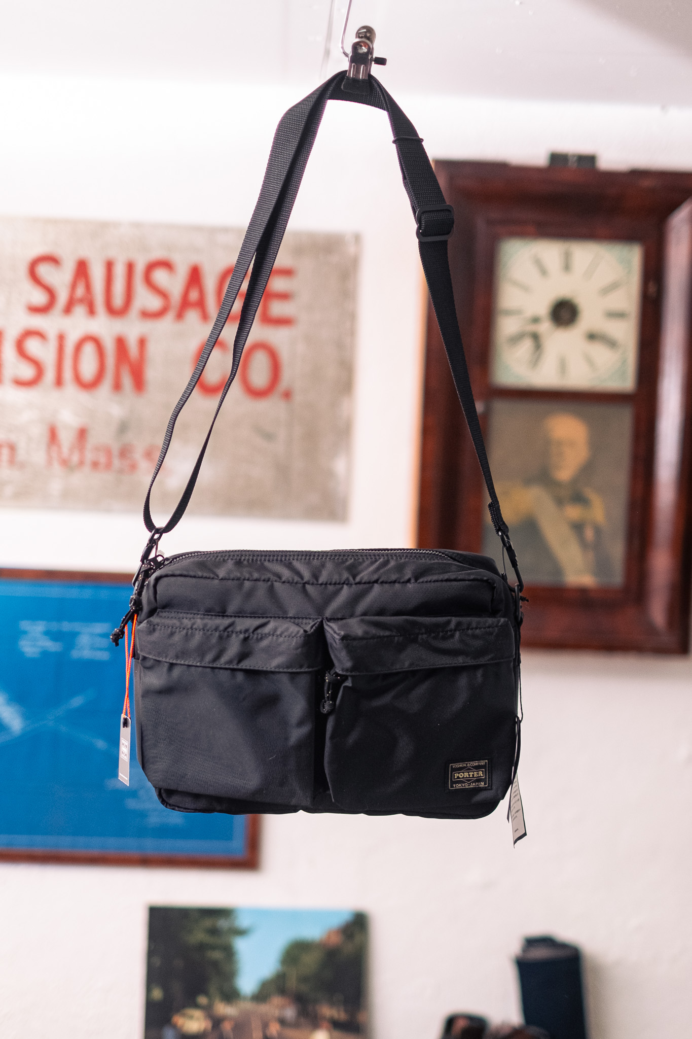Porter Yoshida - Force Shoulder Bag (S) Black