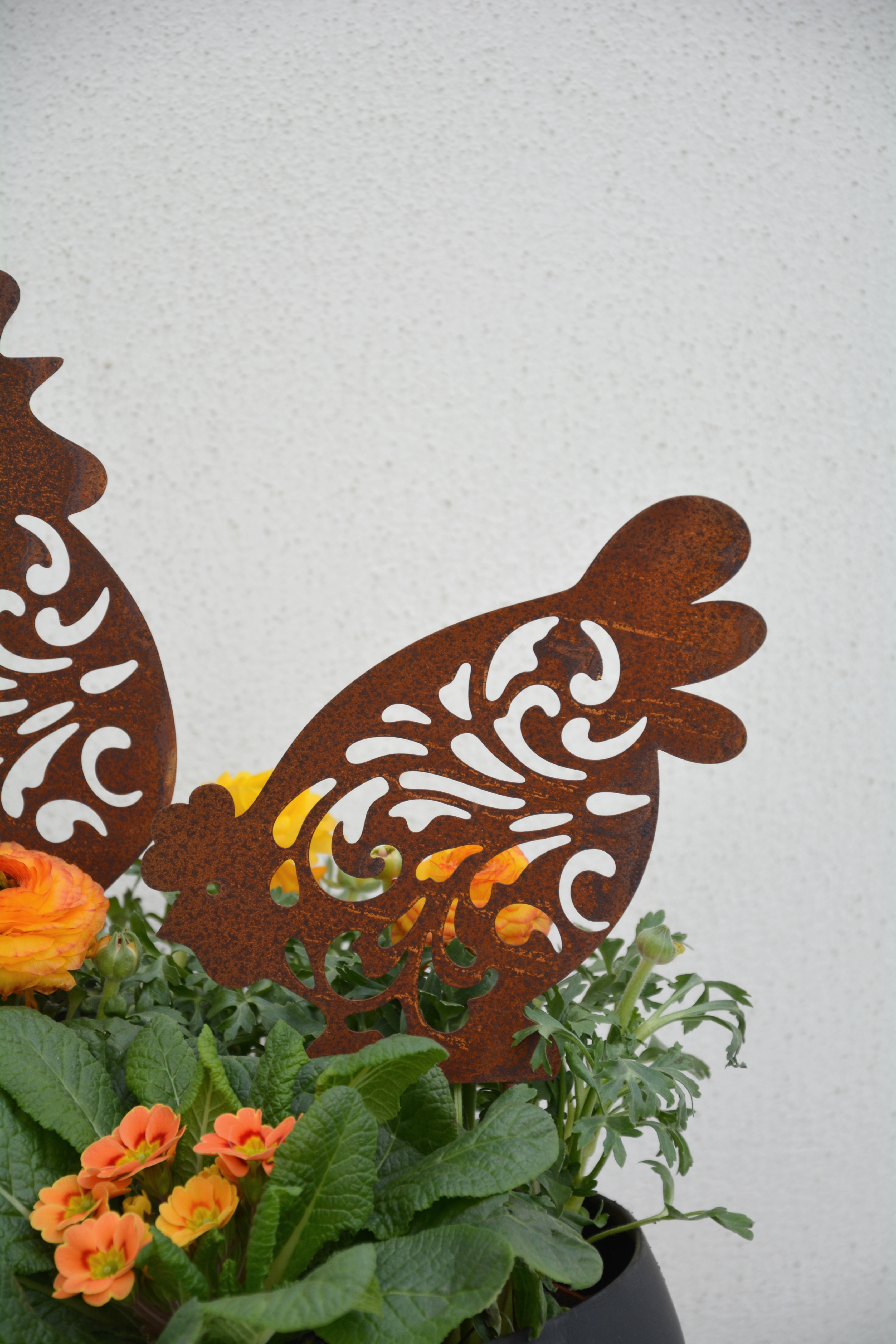 Tupp och höna på pinne 39 cm