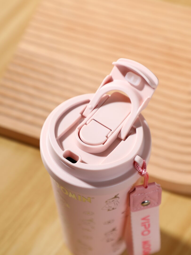 Moomin Thermos Mug 580 ml - Little My Pink/Silver - 9