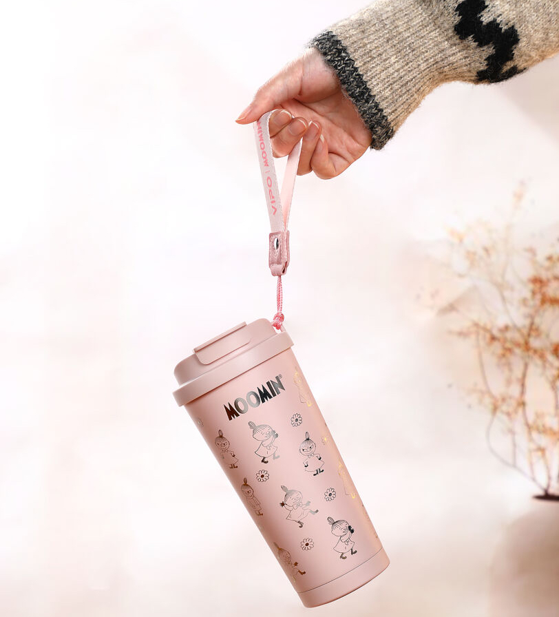 Moomin Thermos Mug 580 ml - Little My Pink/Silver - 2