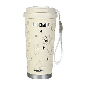 Moomin Thermos Mug 580 ml - Moomintroll White/Silver