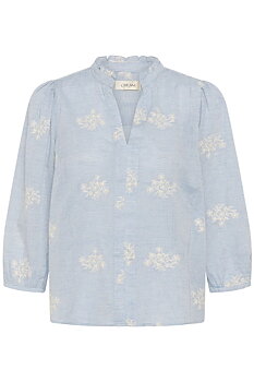 KOREY BLOUSE- FROZEN - WHITE STRIPE