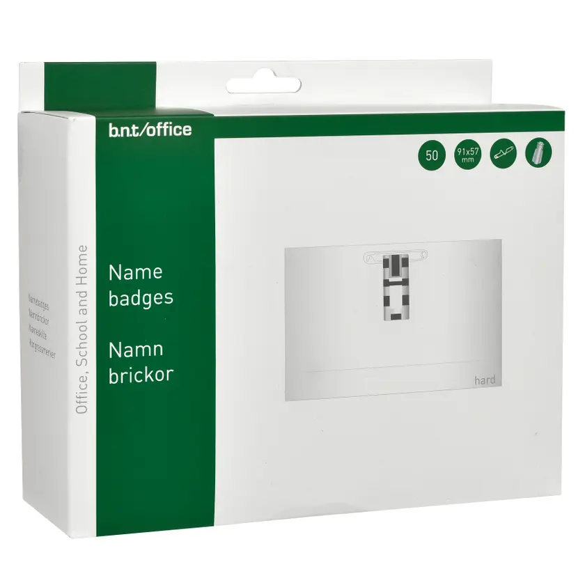 Namnskylt 91x57 klä/nål 50/fp - 2