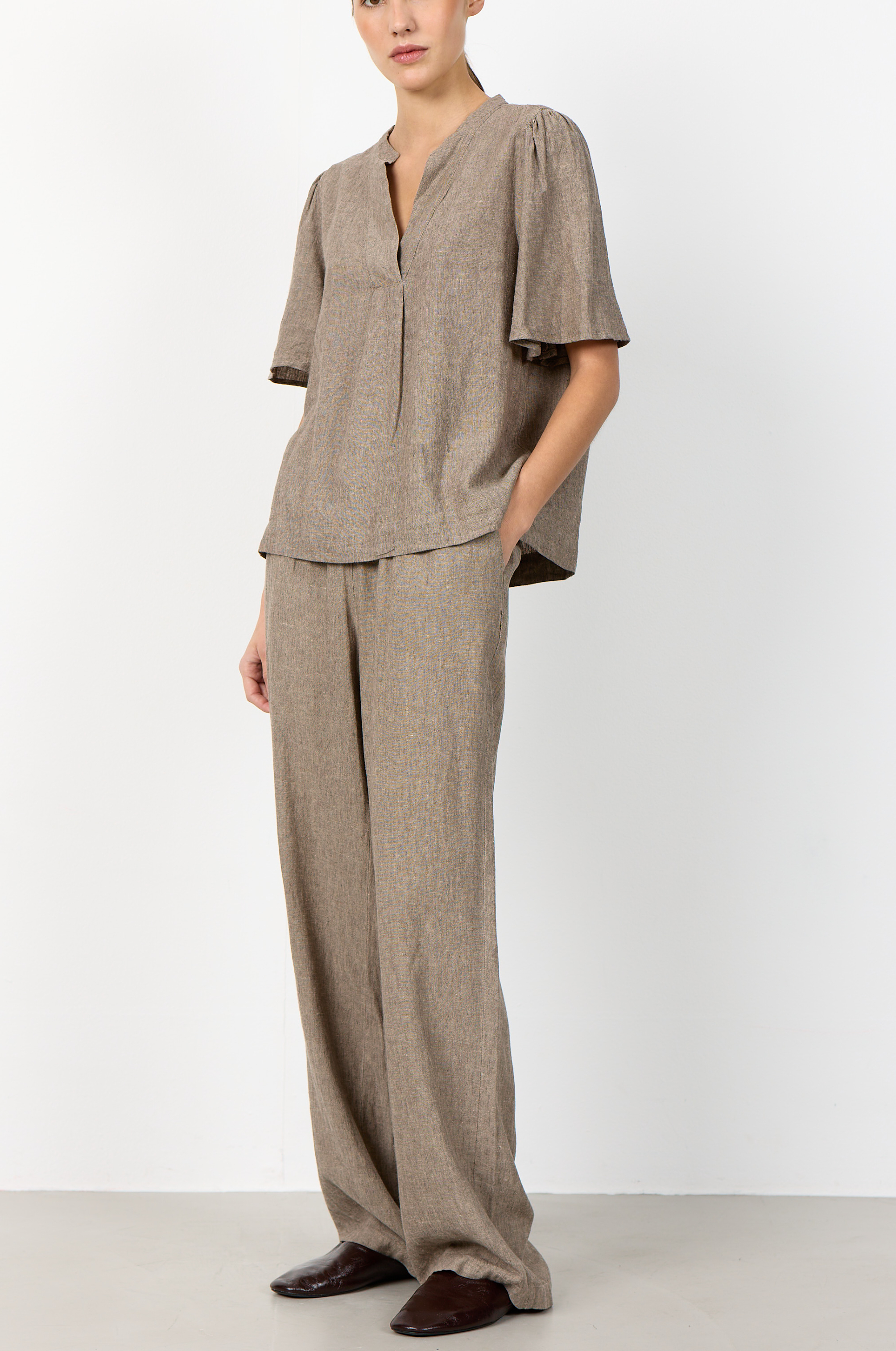 Leveté Room - Naja 7 Pants Falcon Melange - 3