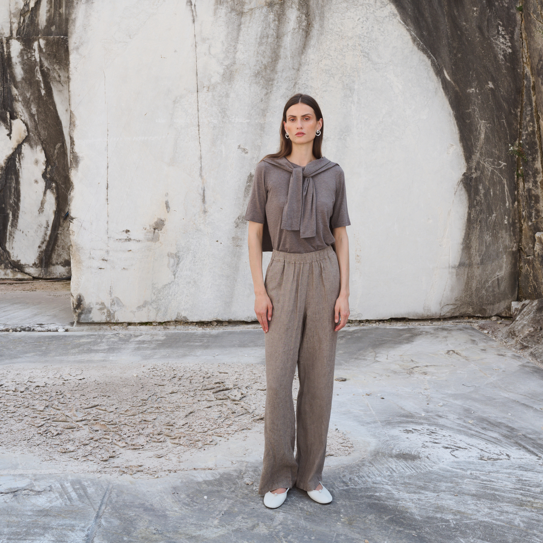 Leveté Room - Naja 7 Pants Falcon Melange - 8