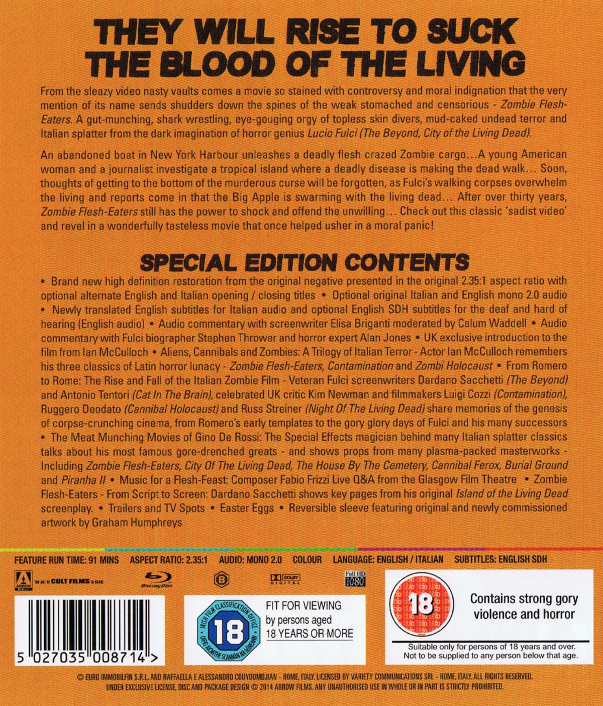 Zombie Flesh Eaters (ej svensk text) (Blu-ray) - 2