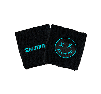 Salming Wristband Short 2-pack Icon black/laguna blue