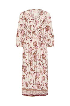 TIAH SMOCK DRESS - PINK FLOWER