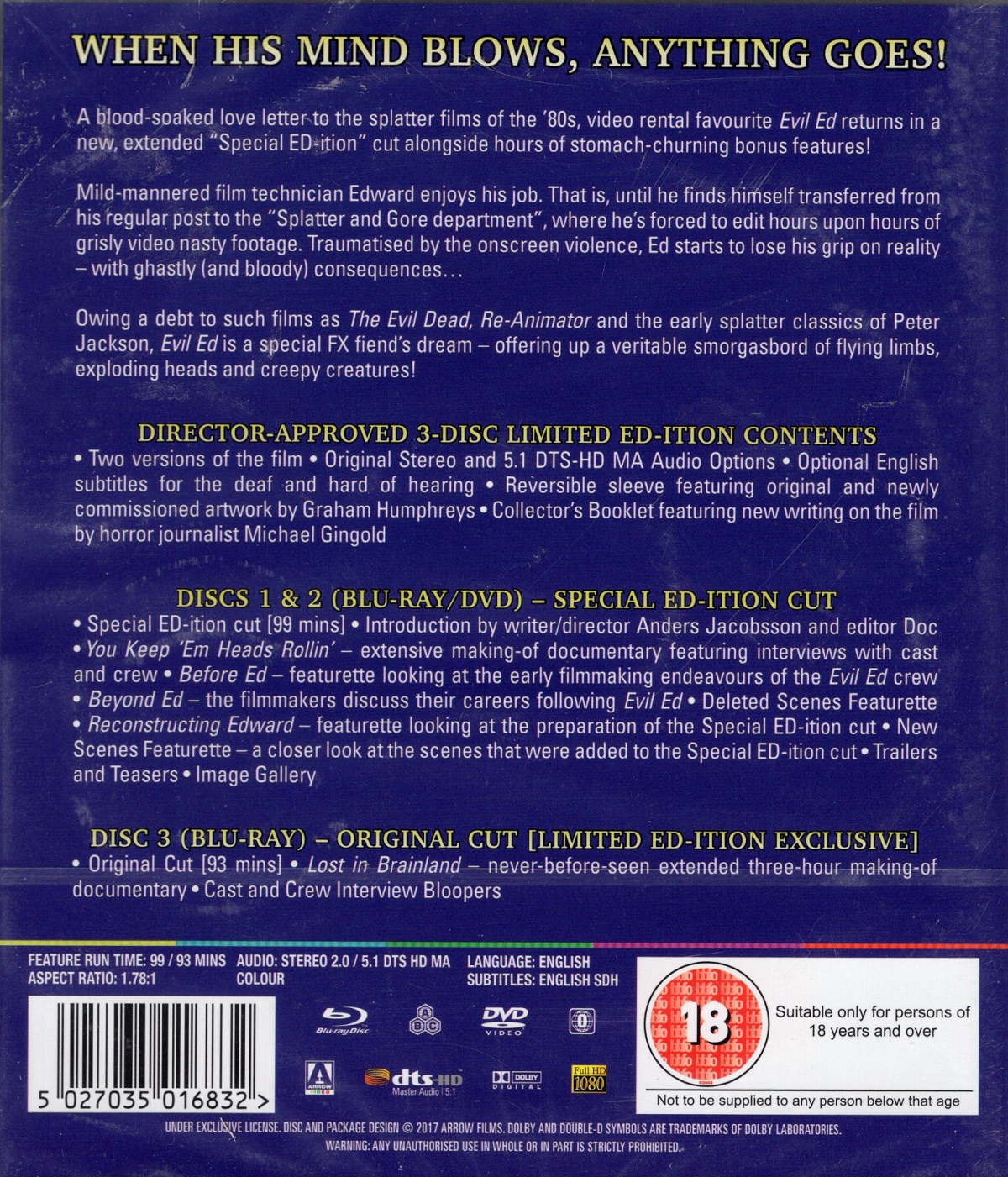 Evil Ed (Limited Edition) (ej svensk text) (Blu-ray + DVD) - 2