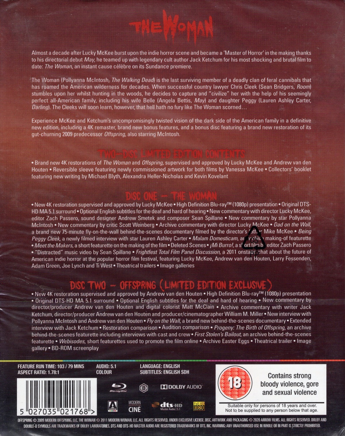 The Woman / Offspring (Limited Edition) (ej svensk text) (Blu-ray) - 2