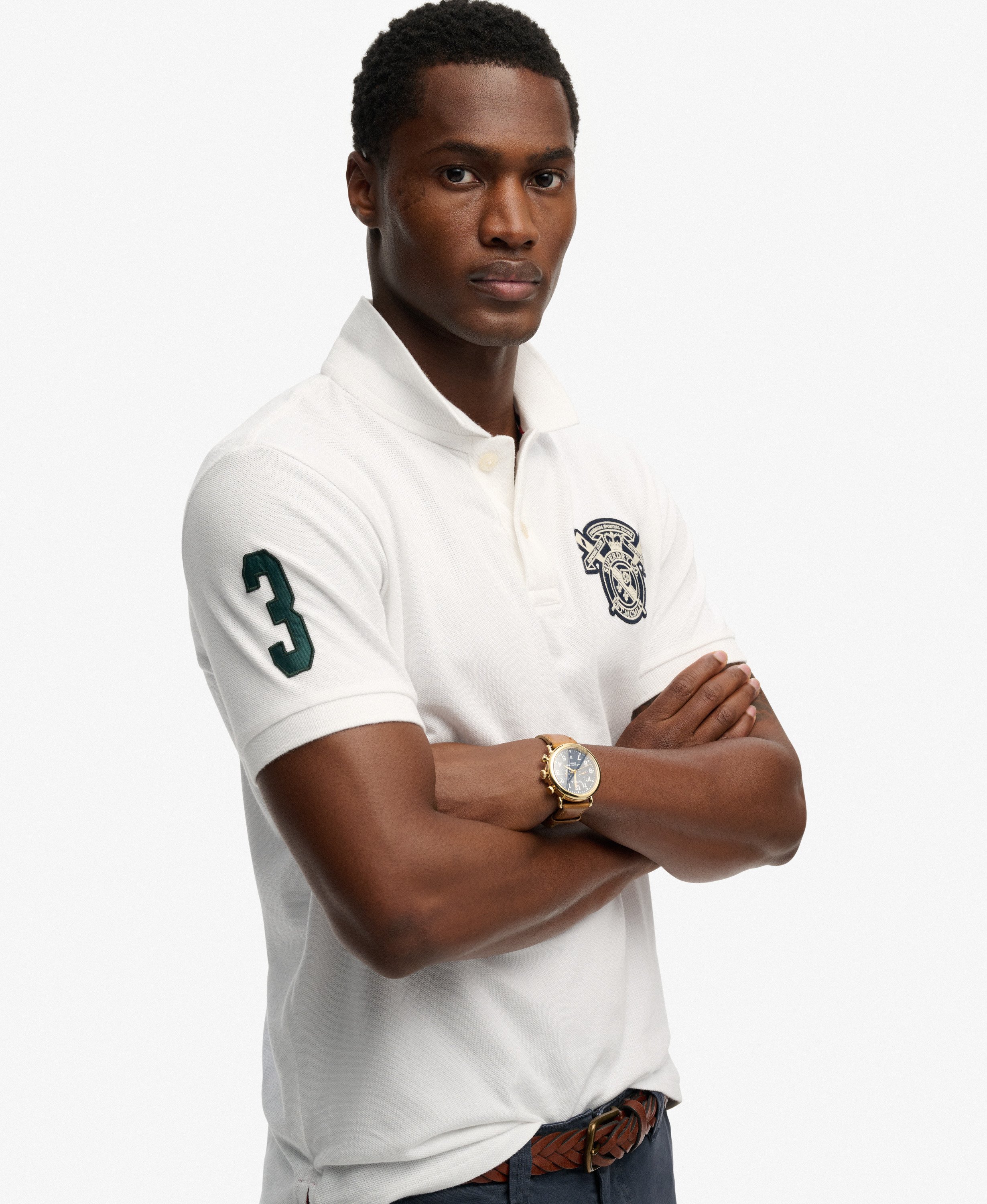 Superdry - Crest Polo - Optic - 4