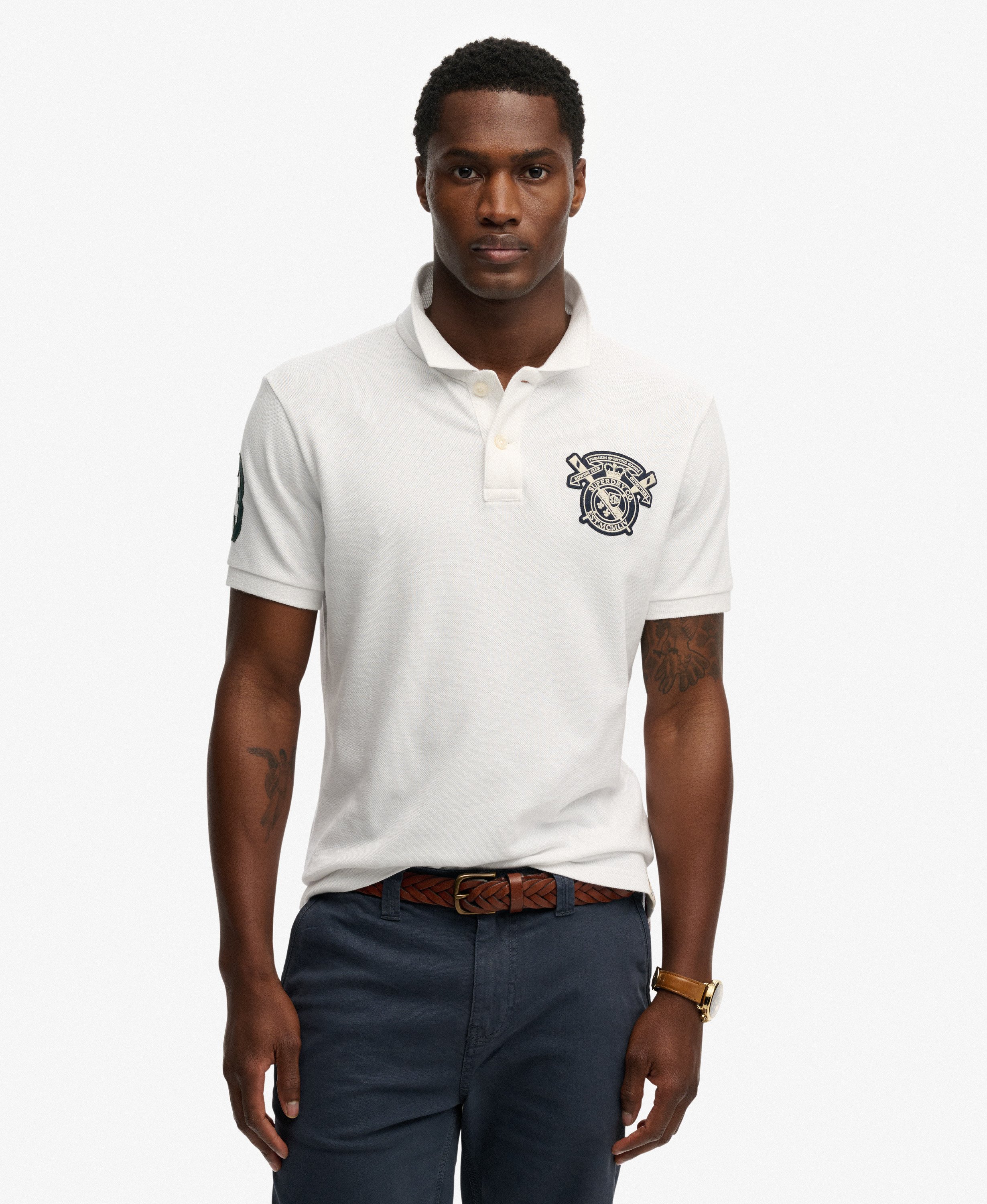 Superdry - Crest Polo - Optic