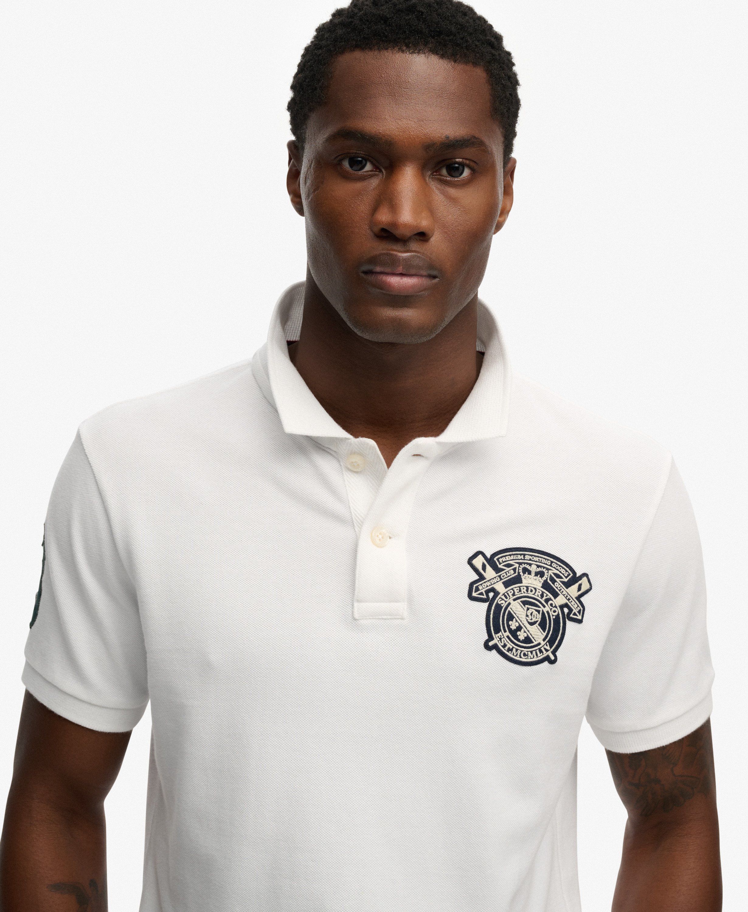 Superdry - Crest Polo - Optic - 3