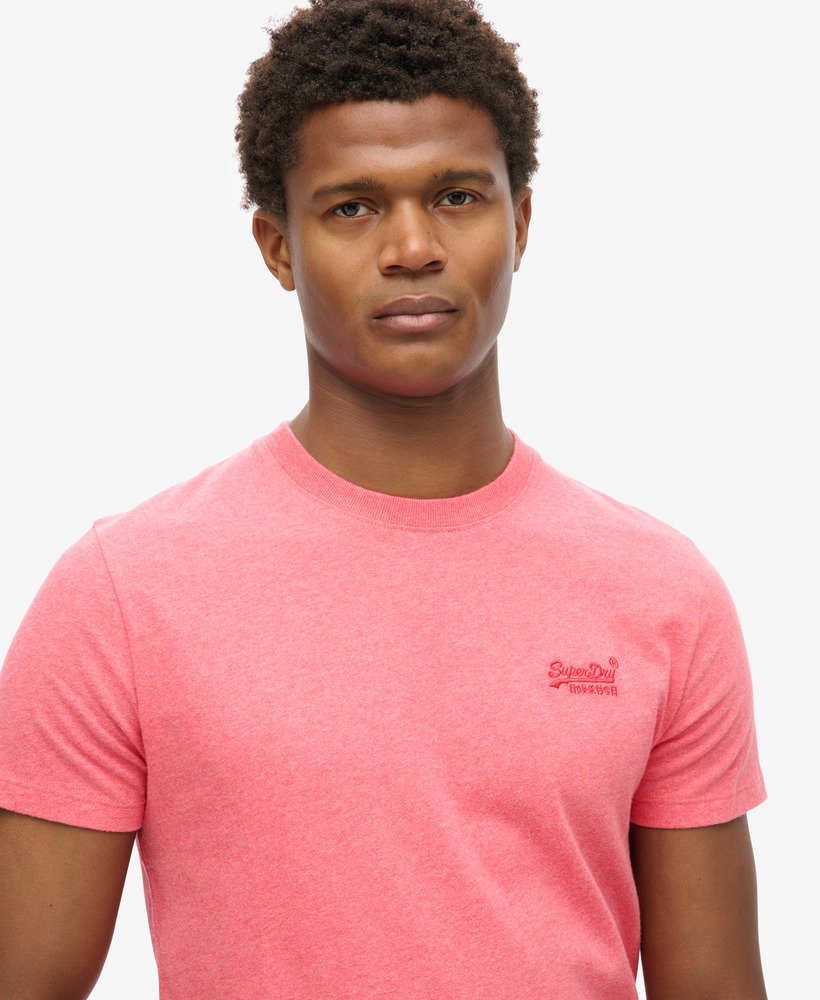 Superdry - Essential Logo Tee - Punch Pink Marl - 3