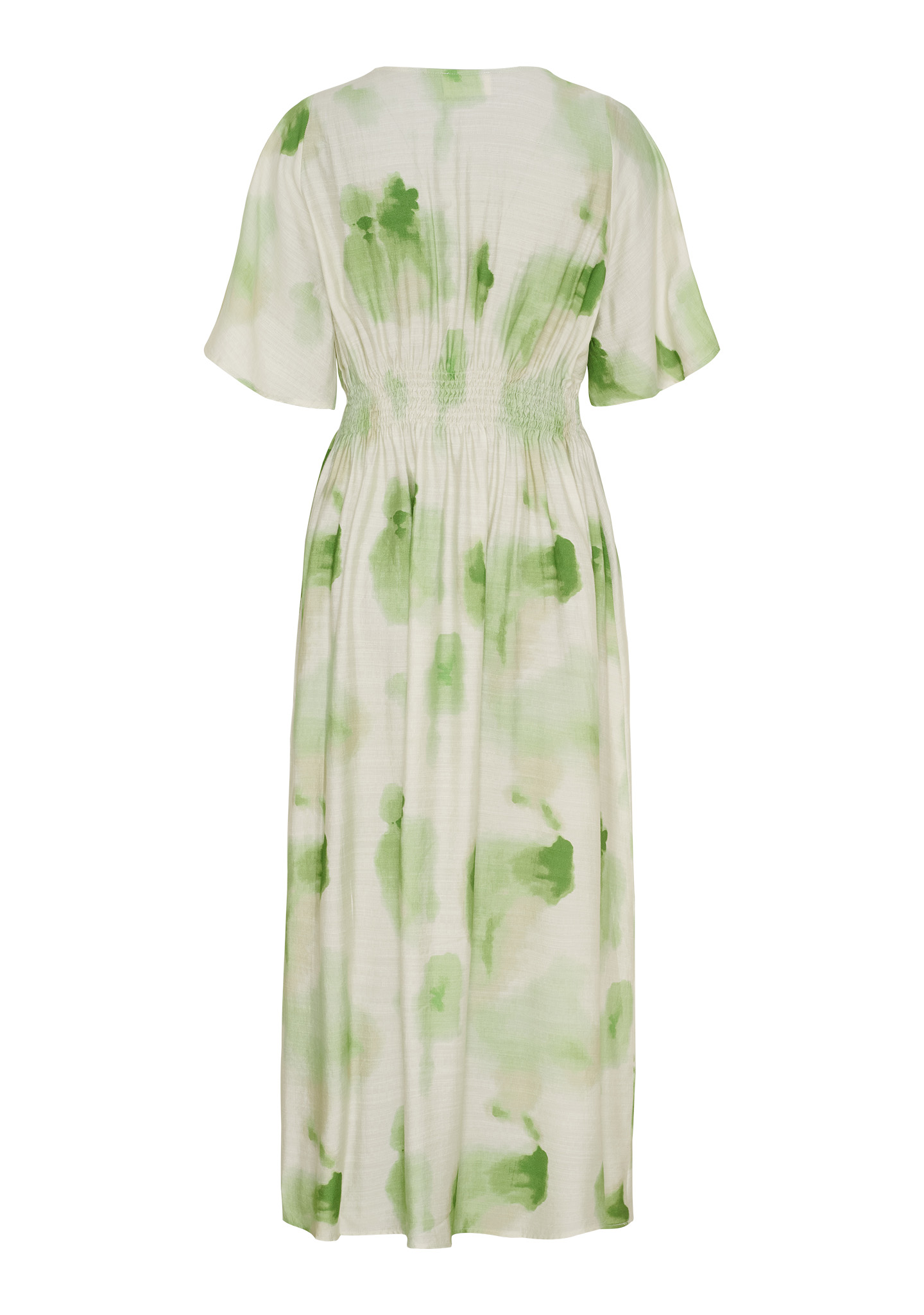 Ane Stretch Dress - Green Watercolor - Isay - 3