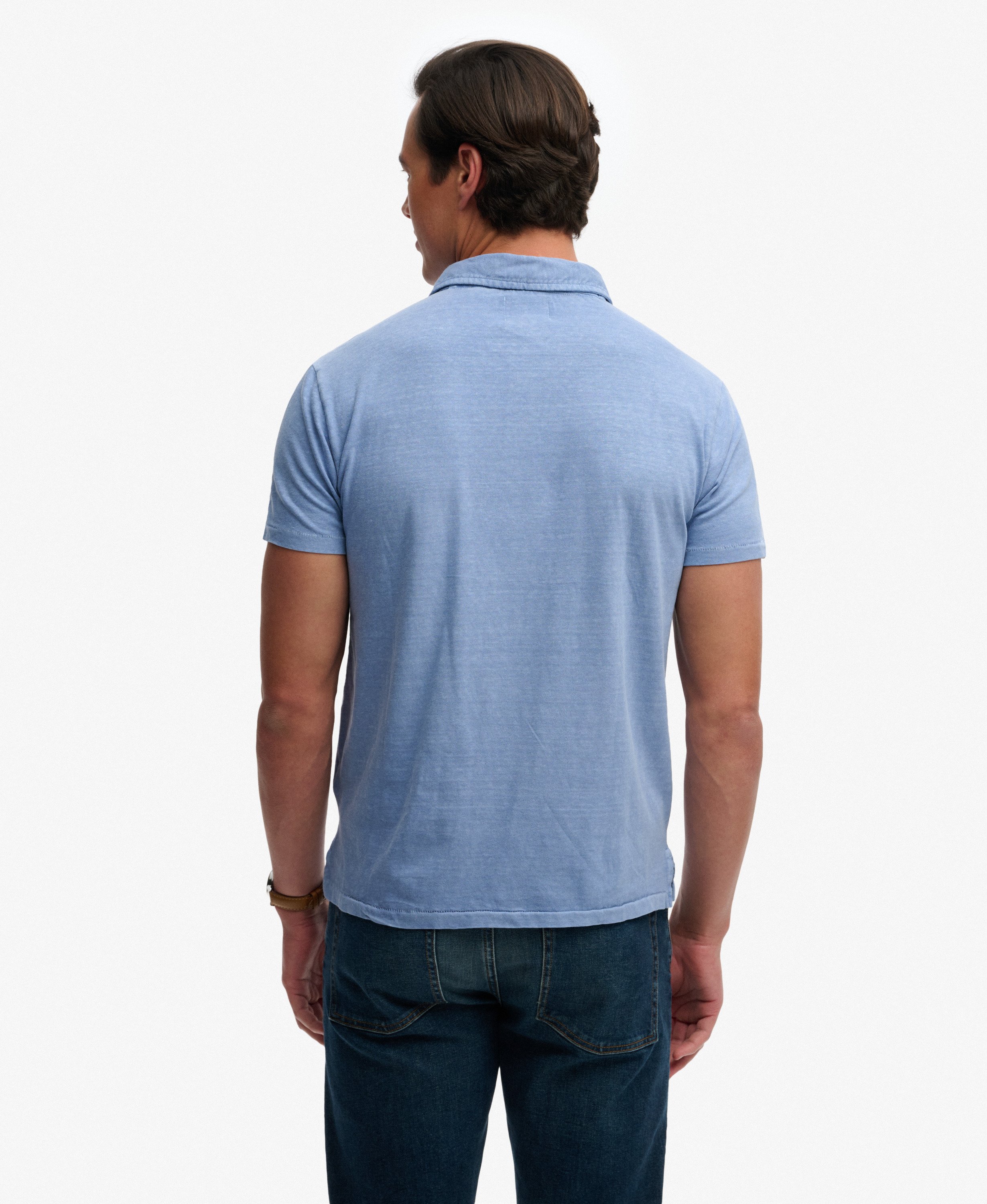 Superdry - Classic Cotton Linen Polo - Vibrant Blue - 2