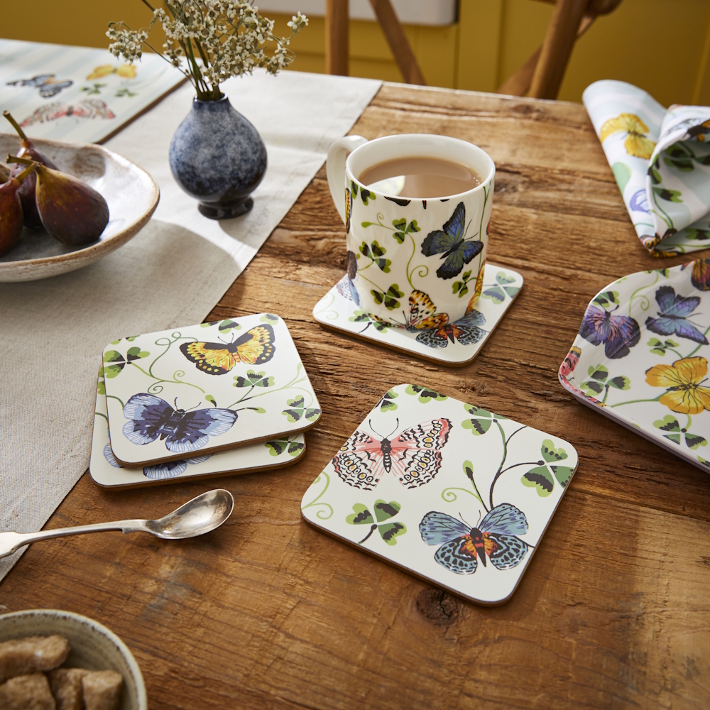 Ulster Weavers Butterfly Grove - Glasunderlägg 4-pack - 2