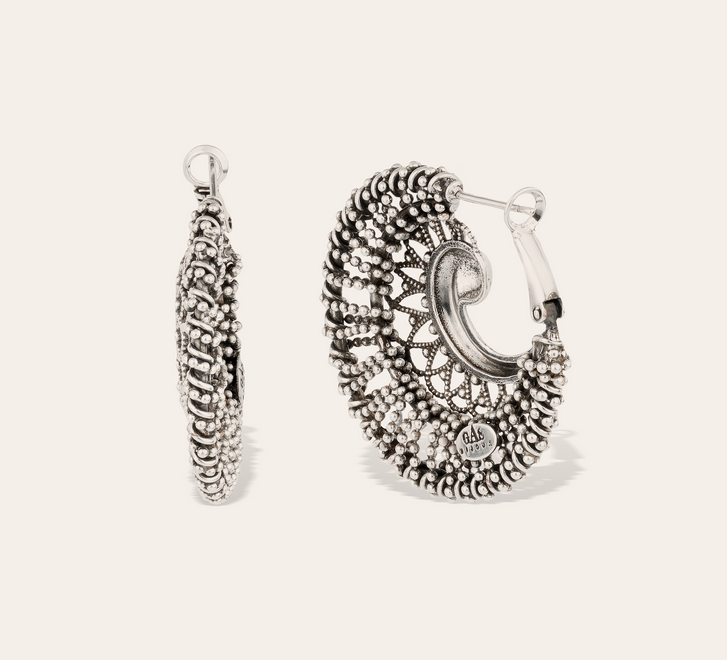 Izzia Örhängen Stor Storlek - Silver