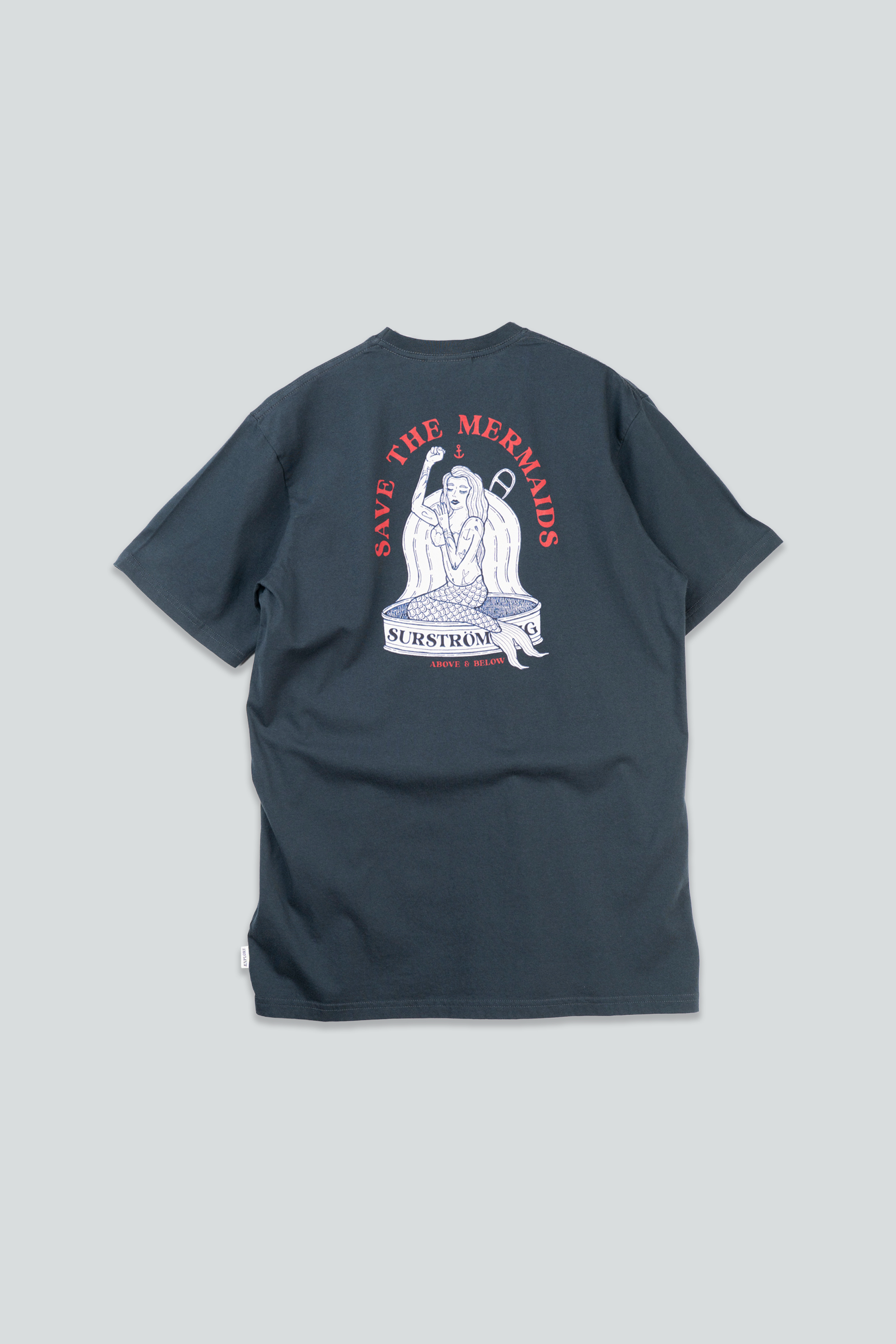 Lakor Save The Mermaids Back T-shirt Blueberry