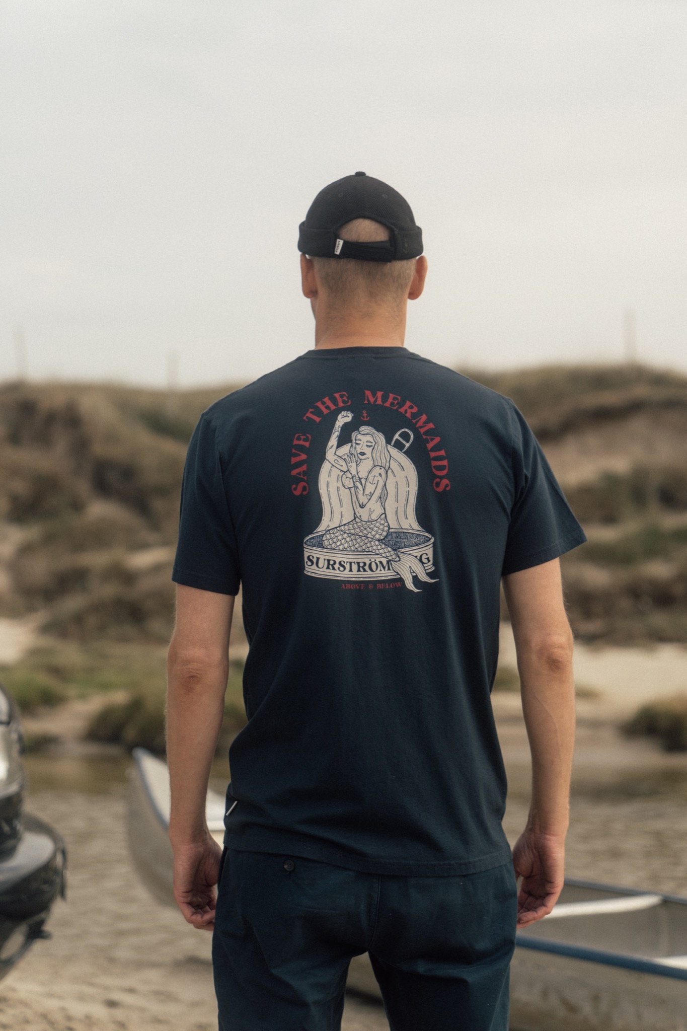 Lakor Save The Mermaids Back T-shirt Blueberry - 5
