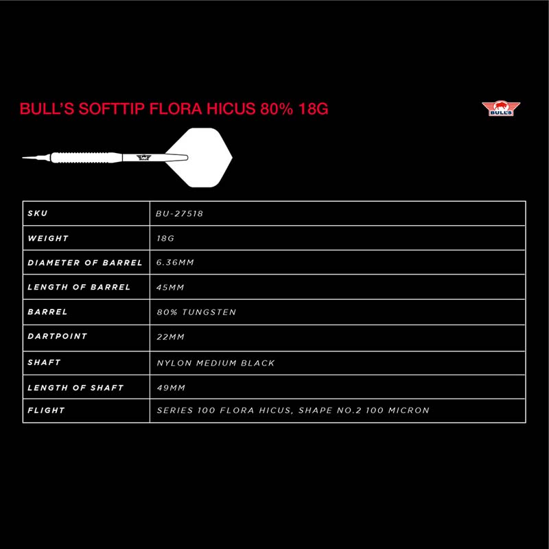 Bulls NL Flora Hicus SOFTTIP 80% 18g - 3