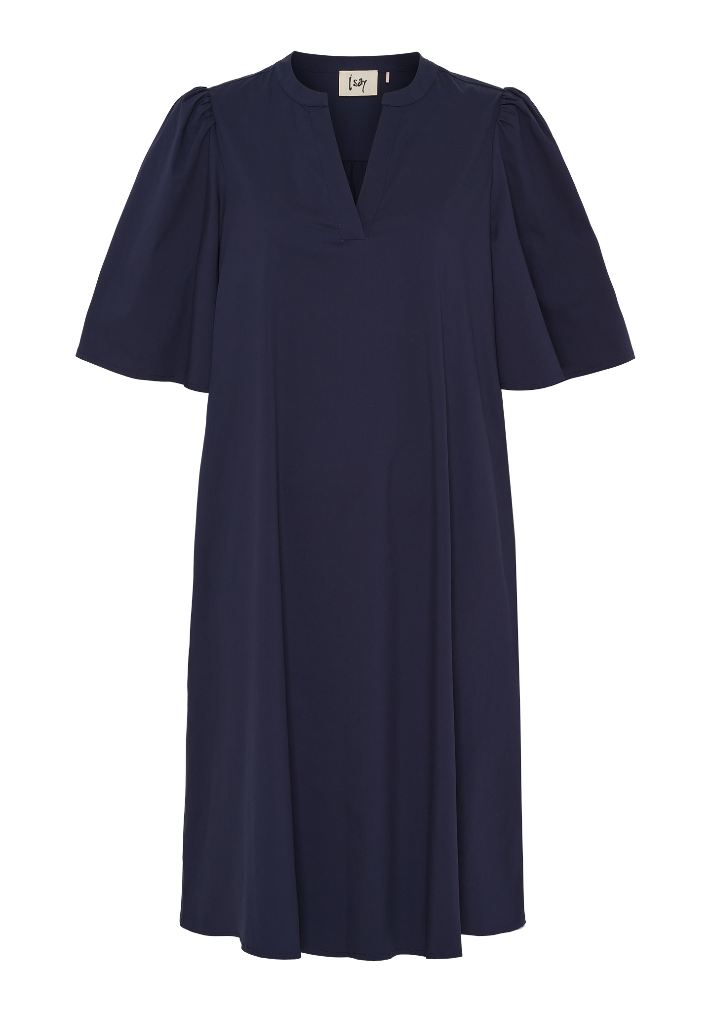 Sigga Poplin Dress - Navy - Isay - 4