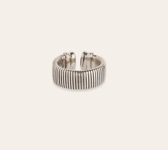 Aida Bangle Ring Silver