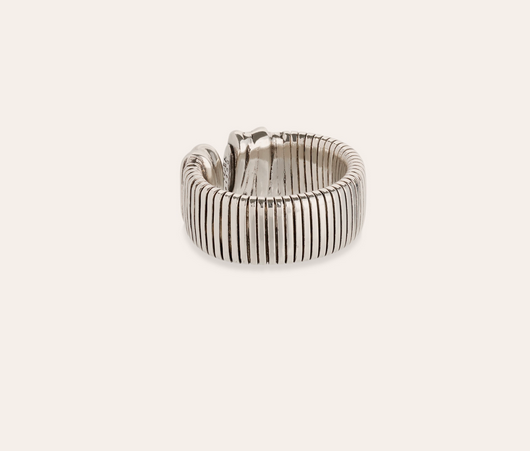 Aida Bangle Ring Silver