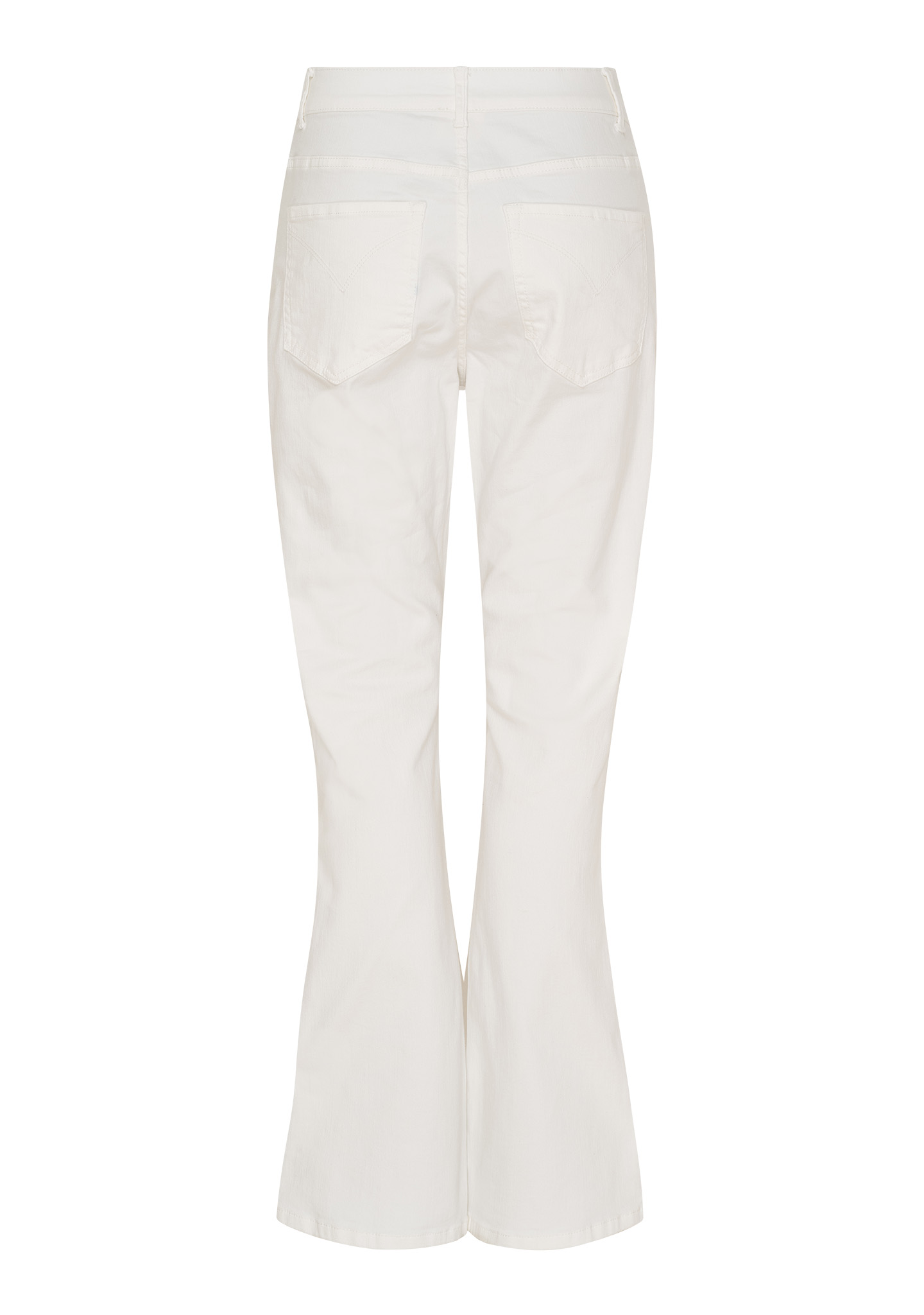 Capri Twill Flare Pant - Broken White - Isay