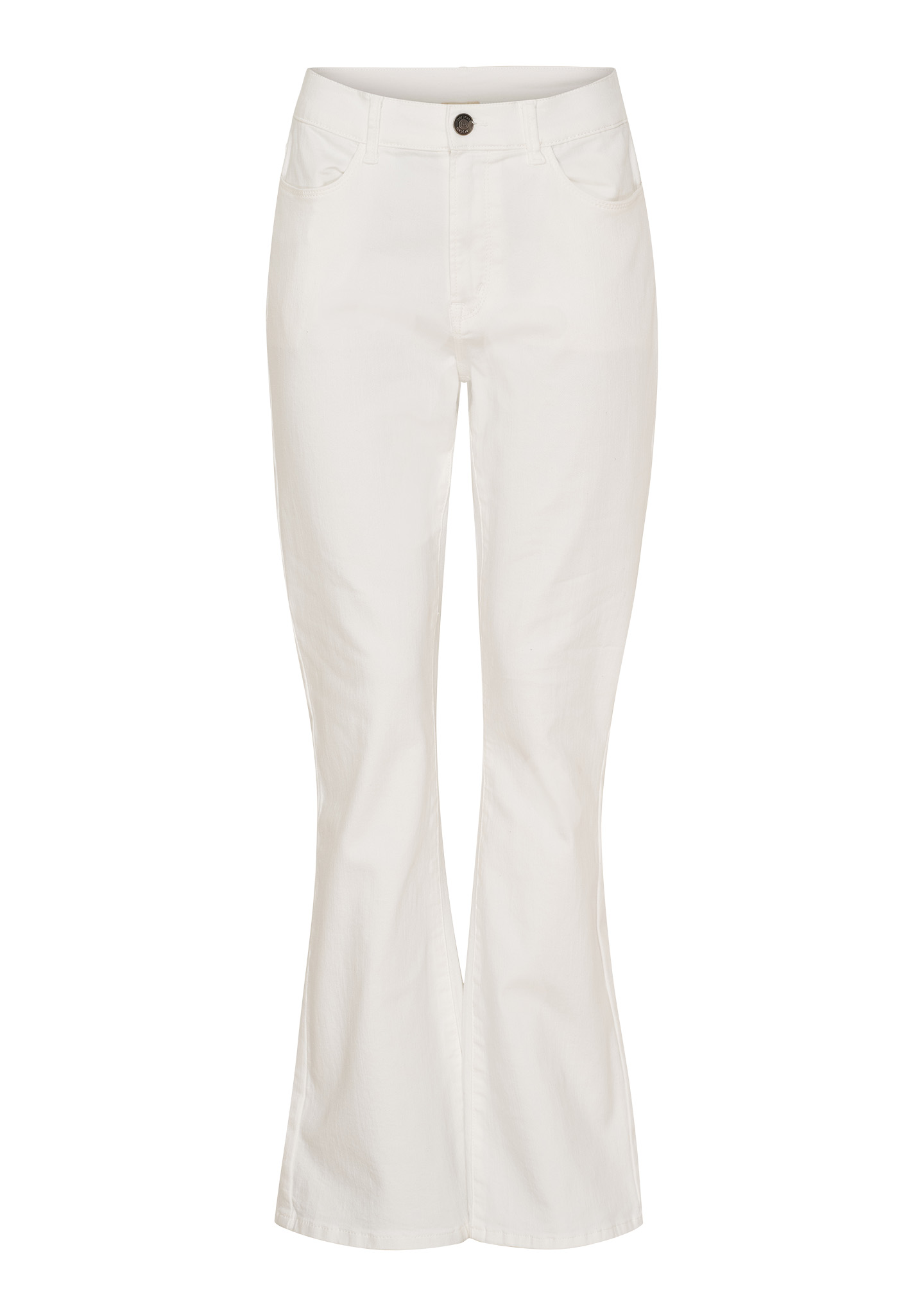 Capri Twill Flare Pant - Broken White - Isay