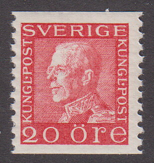 F 180b, 20 öre Gustaf V profil vänster **