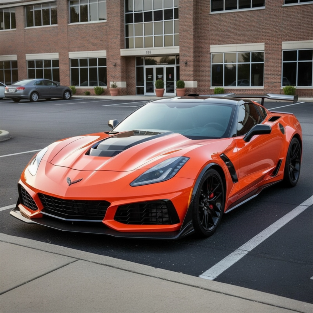 ZR1-inspirerad aluminiumhuv med luftutsläpp (CORVETTE C7 14–19)