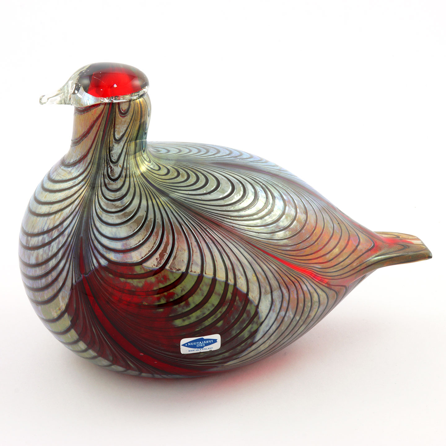 オイバ・トイッカ キジ Pheasant ガラスの鳥 オブジェ 置物 1981 オイバ・トイッカ キジ Pheasant ガラスの鳥 オブジェ 置物 1981