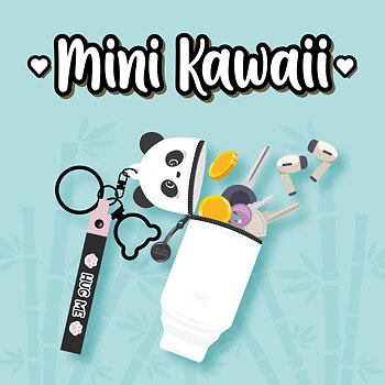 Mini Kawaii Coin purse, nyckelring, Panda