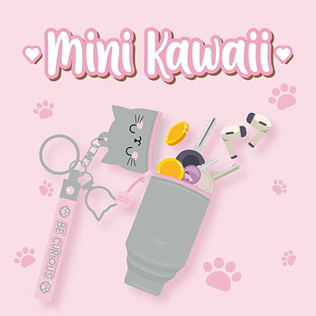 Mini Kawaii Coin purse, nyckelring, Kitty