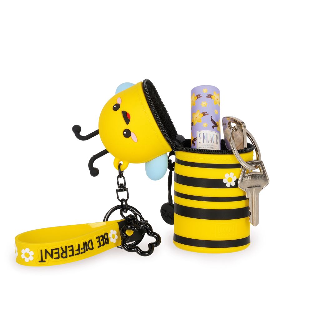 Mini Kawaii Coin purse, nyckelring, Bee - 6