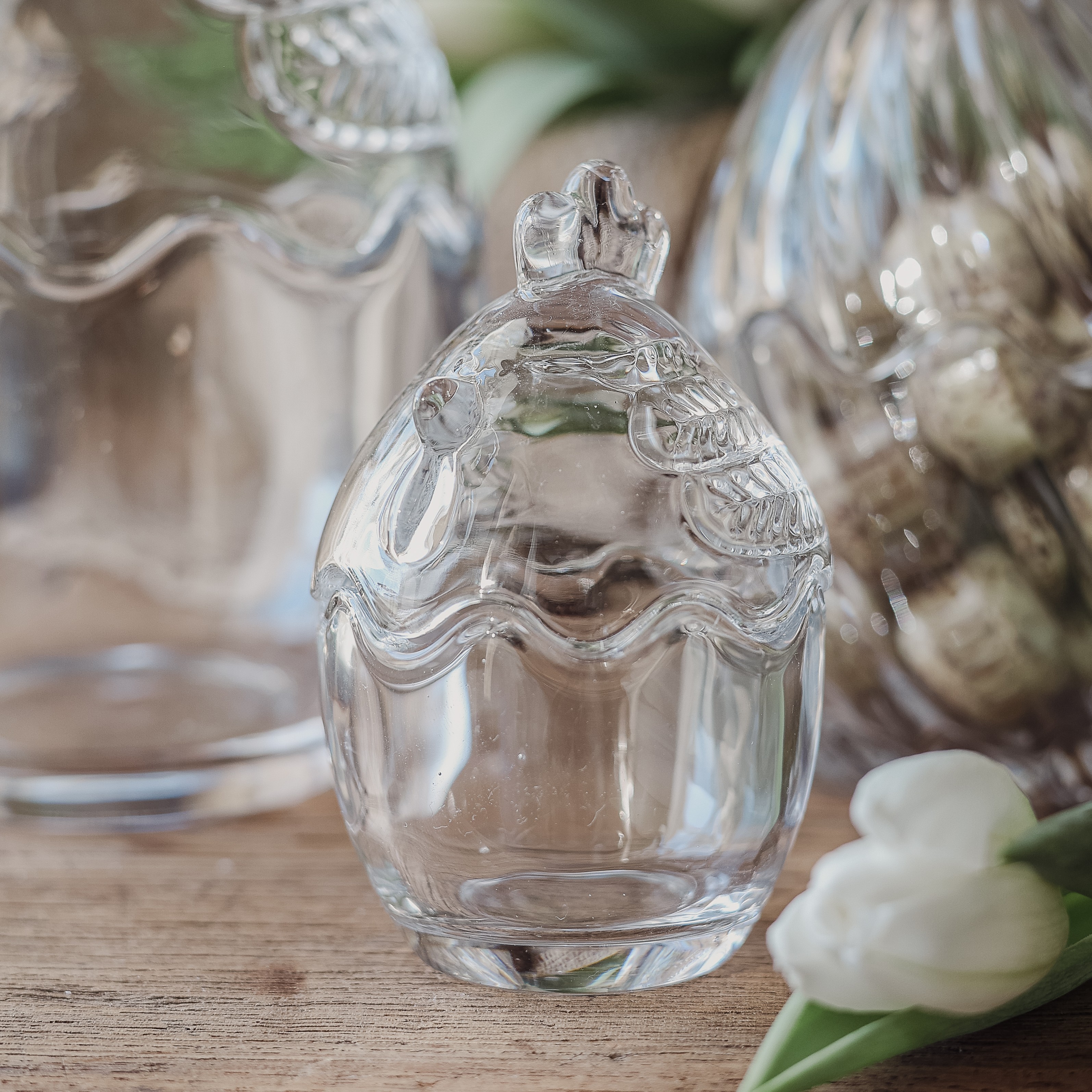 Höna burk av glas Liten - Majas Cottage - 8