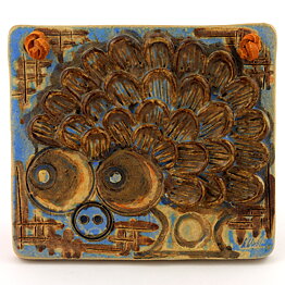 Ulla Winblad (1960s) Heartwarming Hedgehog Wall Plaque 13 cm (3)