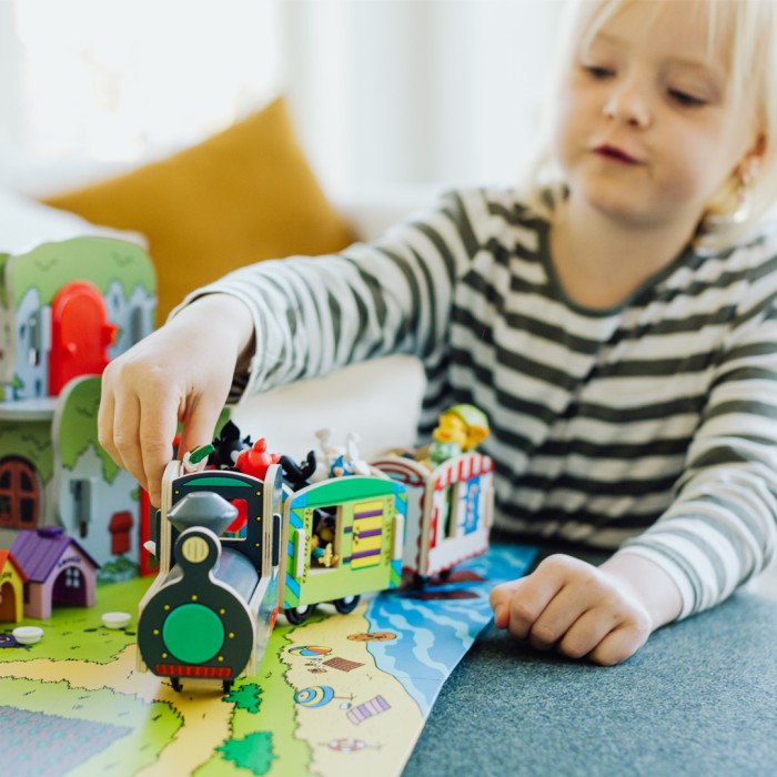 Bamse trätågset 3 delar - 4